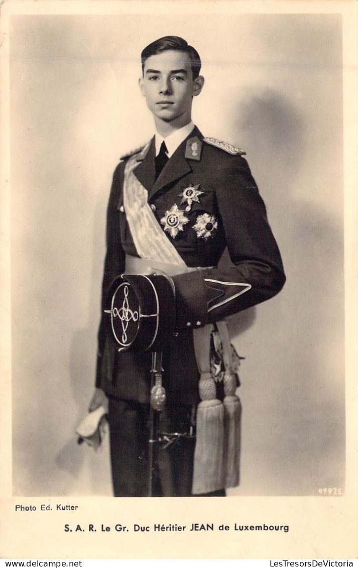 FAMILLES ROYALES - S A R Le Gr Duc Héritier JEAN De Luxembourg - Carte Postale Ancienne - Royal Families