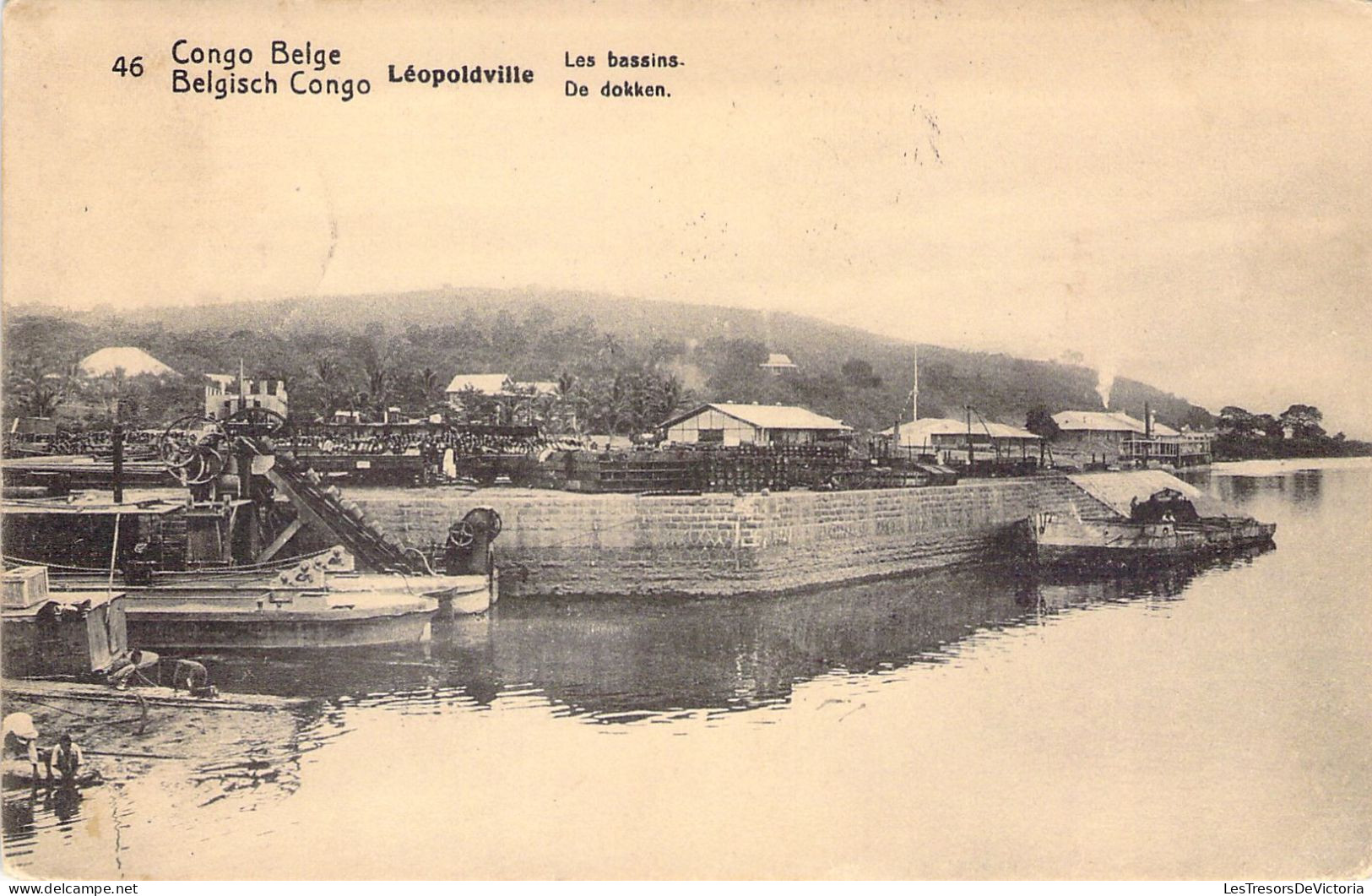 CONGO BELGE - LEOPOLDVILLE - Les Bassins - Carte Postale Ancienne - Belgisch-Kongo