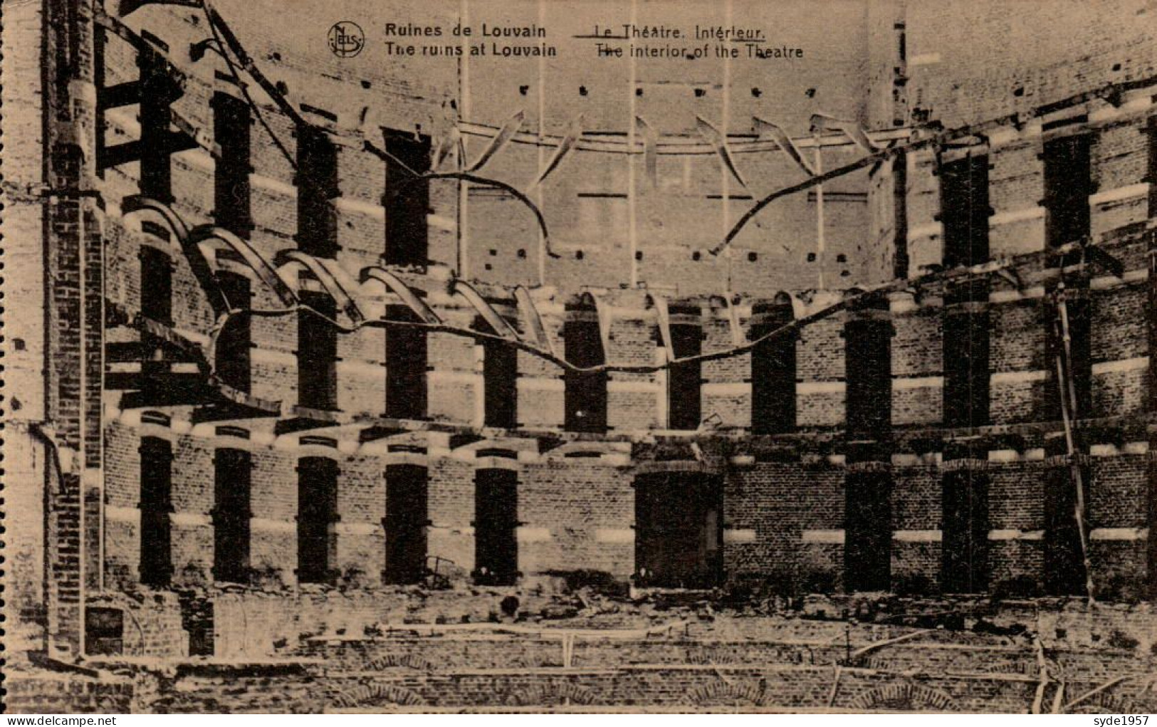 Ruines De Louvain (guerre 14-18) Le Théâtre, Intérieur - Leuven