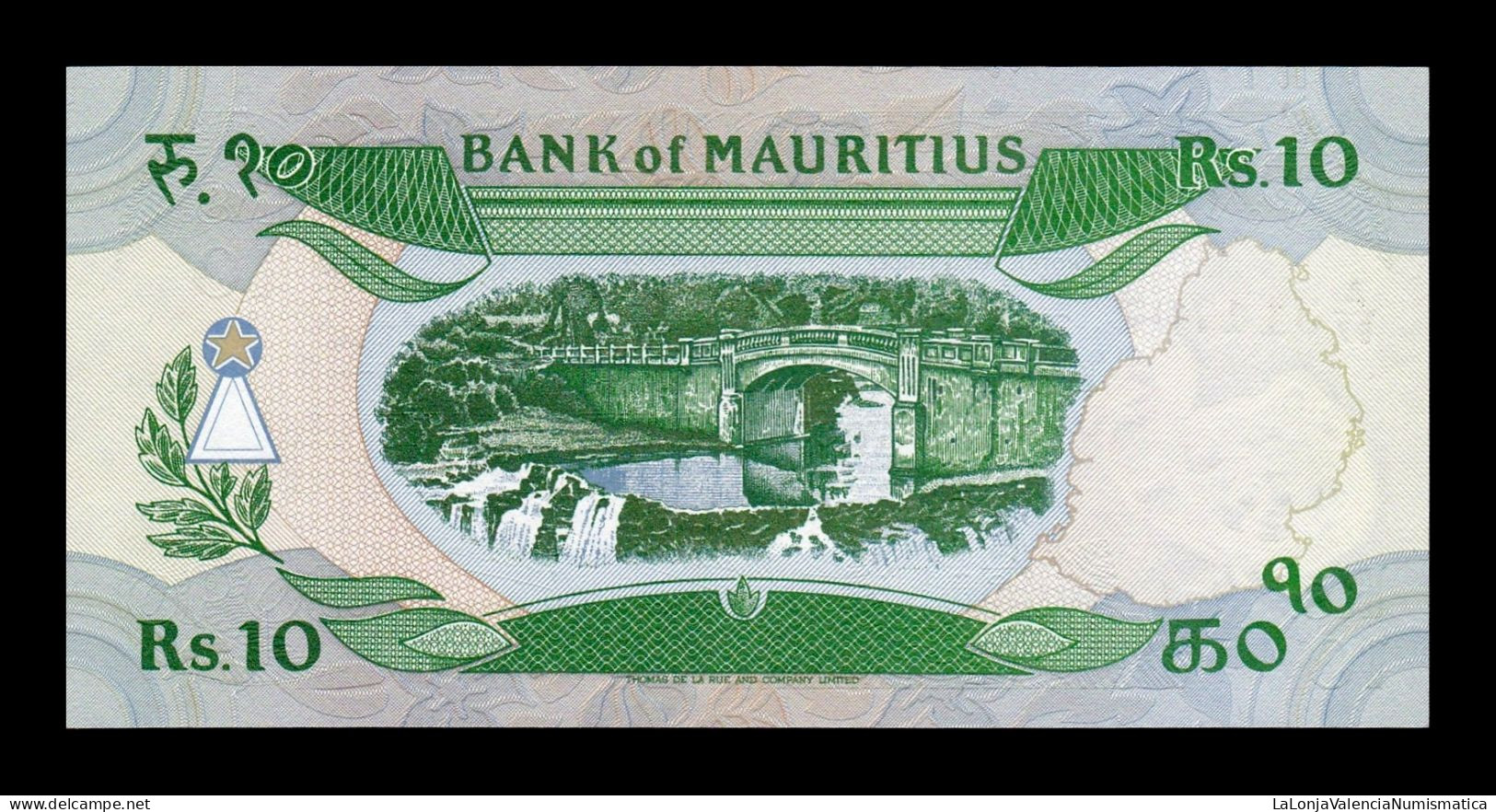 Mauricio Mauritius 10 Rupees ND (1985) Pick 35 Sc Unc - Maurice