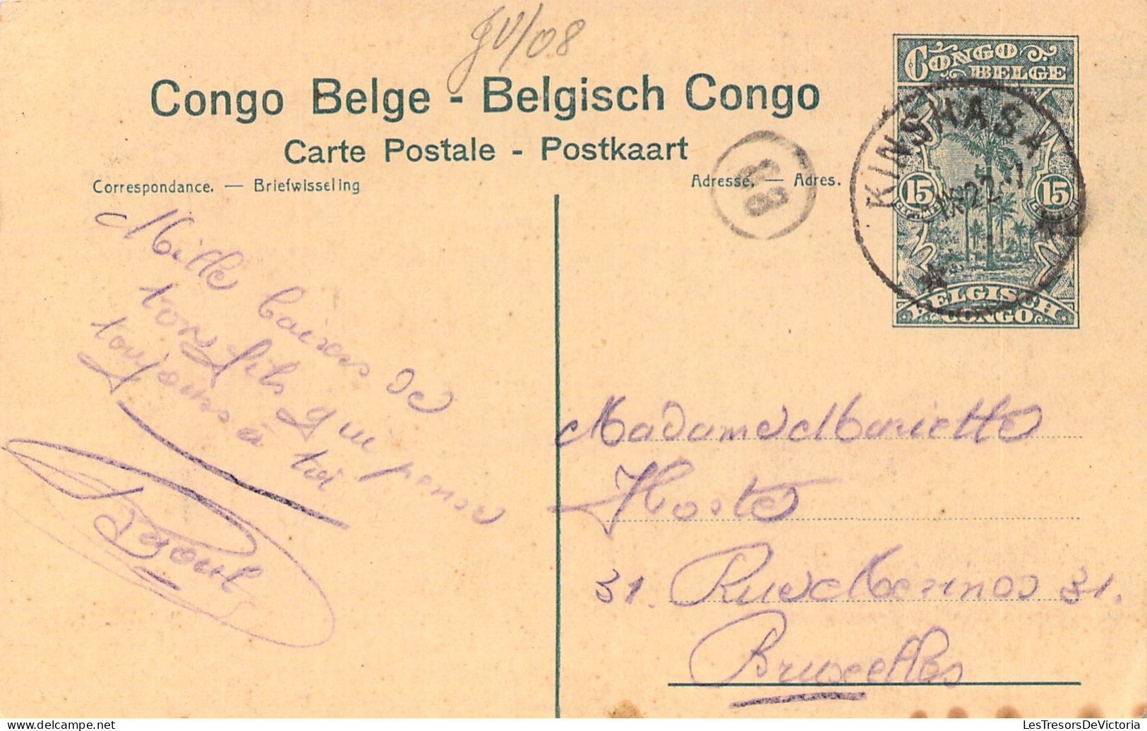 CONGO BELGE - BOMA - Le Dimanche Au Camp Des Soldats - Carte Postale Ancienne - Belgisch-Kongo