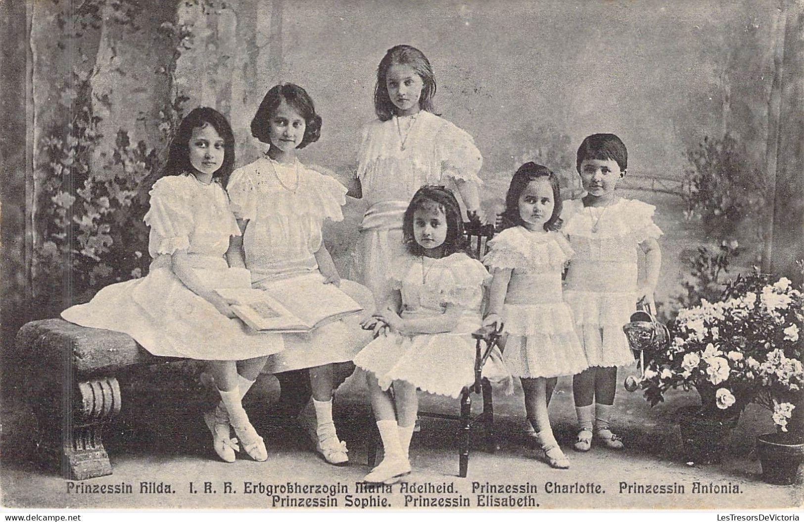 FAMILLES ROYALES - Prinzessin Rilda - Erbgrobherzogin Maria Adelheid - Prinzessin Charlotte ....- Carte Postale Ancienne - Familles Royales