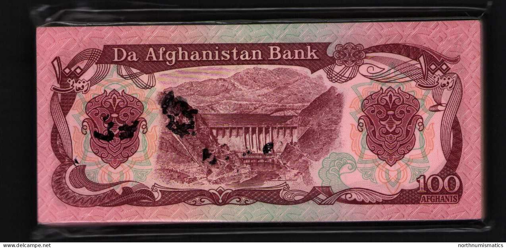 Afghanistan  100 Afganis 1370 Unc Bundle 100 Pcs - Afghanistan