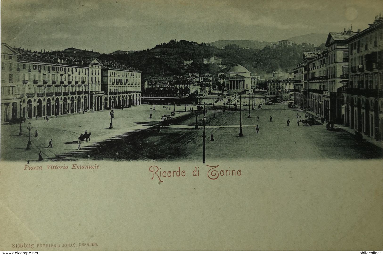 Torino // Ricordo Di // Piazza Vittorio Emanuele Ca 1899 - Piazze