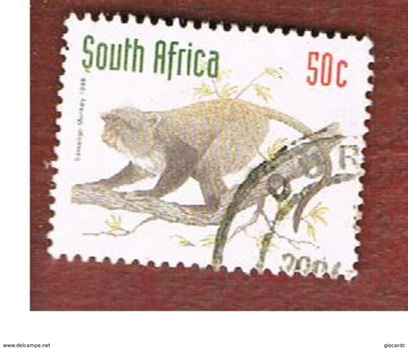 SUD AFRICA (SOUTH AFRICA) - SG 1017 - 1997 ENDANGERED ANIMALS: SAMANGO MONKEY (DATED 1998)  - USED - Used Stamps
