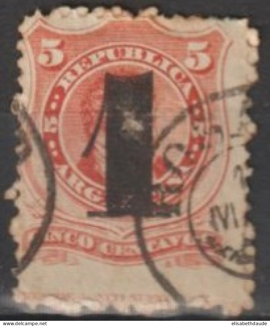 ARGENTINA - 1877 - YVERT N°29 OBLITERE DEFECTUEUX  - COTE = 25 EUR - Gebraucht