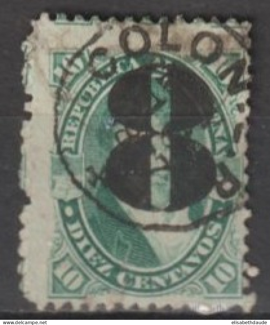 ARGENTINA - 1877 - YVERT N°31 OBLITERE DEFECTUEUX  - COTE = 35 EUR - Gebruikt