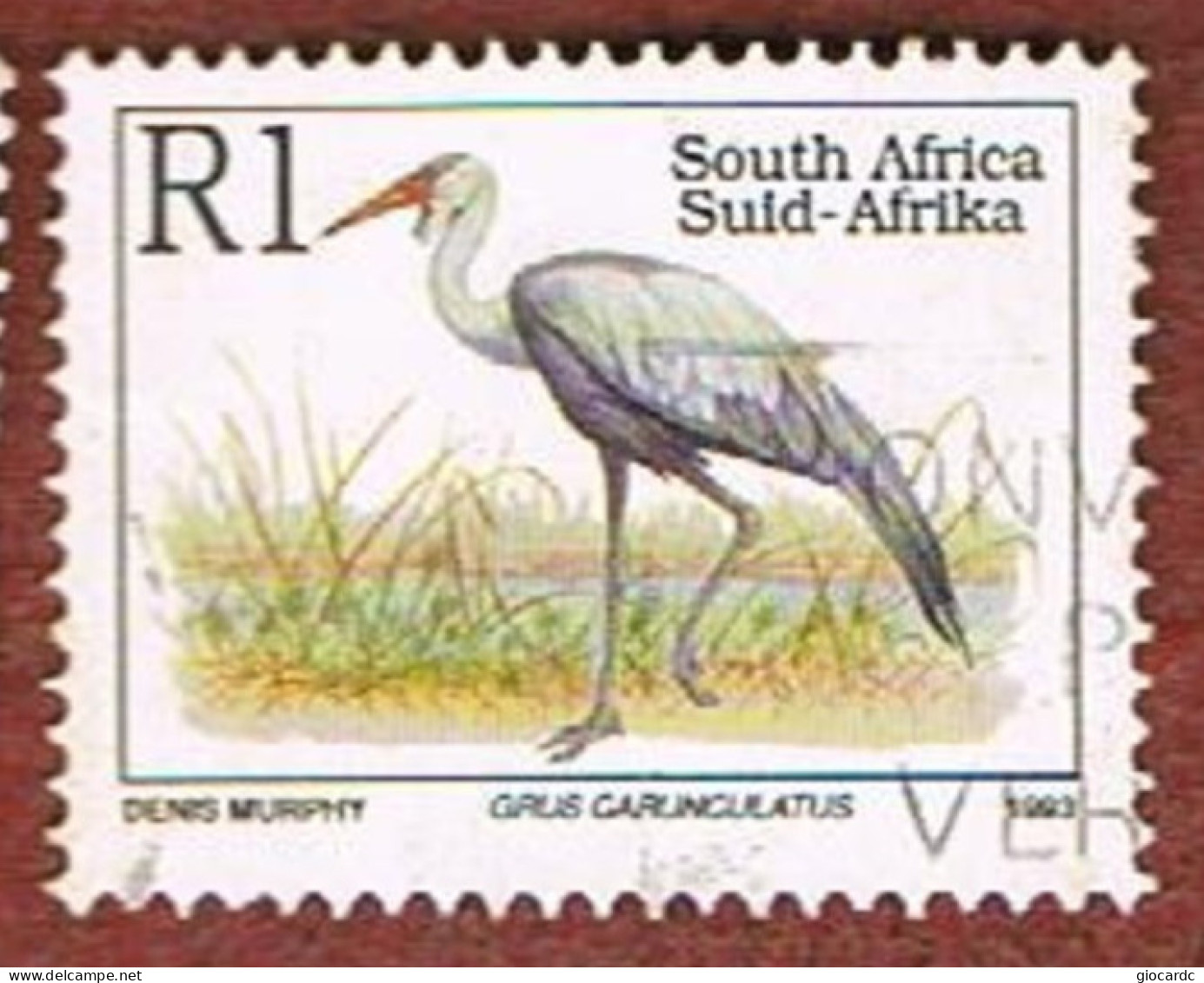 SUD AFRICA (SOUTH AFRICA) - SG 817c - 1993 ENDANGERED ANIMALS: WATTLED CRANE   - USED - Usados