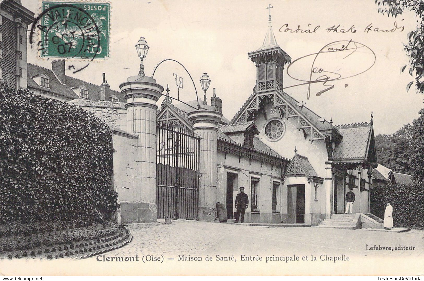 FRANCE - 60 - CLERMONT - Maison De Santé - Entrée Principale Et La Chapelle - Carte Postale Ancienne - Clermont