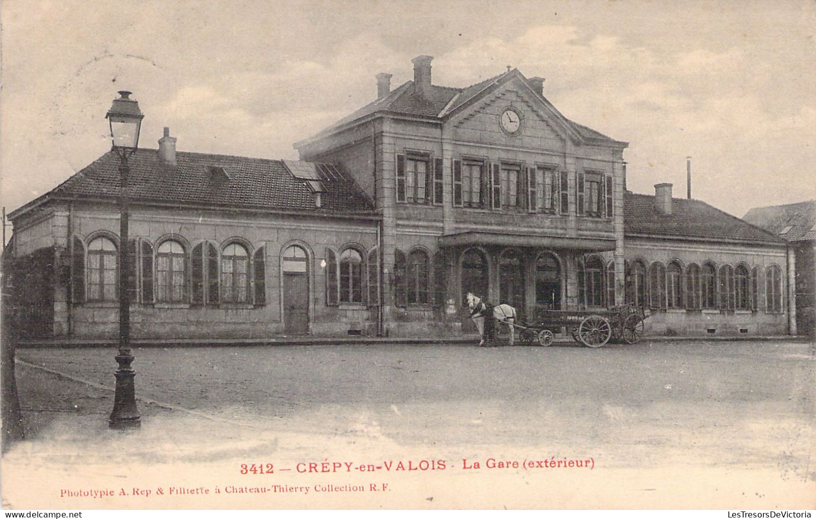 FRANCE - 60 - CREPY EN VALOIS - La Gare - Extérieur - Carte Postale Ancienne - Crepy En Valois