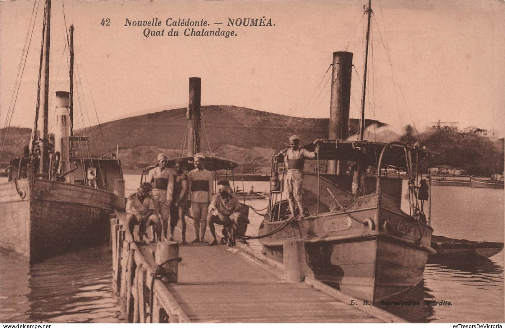 Nouvelle Calédonie - Noumea - Quai Du Chalandage  - Carte Postale Ancienne - Nuova Caledonia