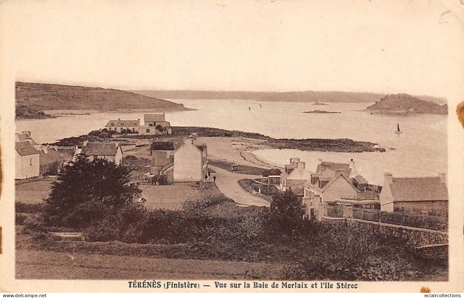 Térénès            29          Vue Sur La Baie De Morlaix Et De L'ile Stérec      (voir Scan) - Otros & Sin Clasificación