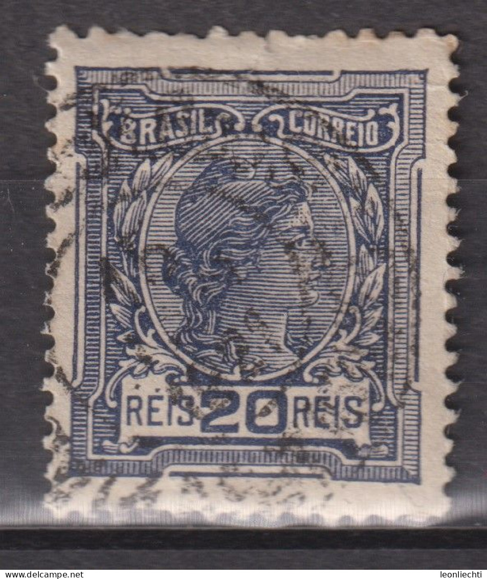 1918 Brasilien, Mi:BR 193, Sn:BR 201, Yt:BR 152(A), Allegory Of The Republic And Instructions - Gebruikt