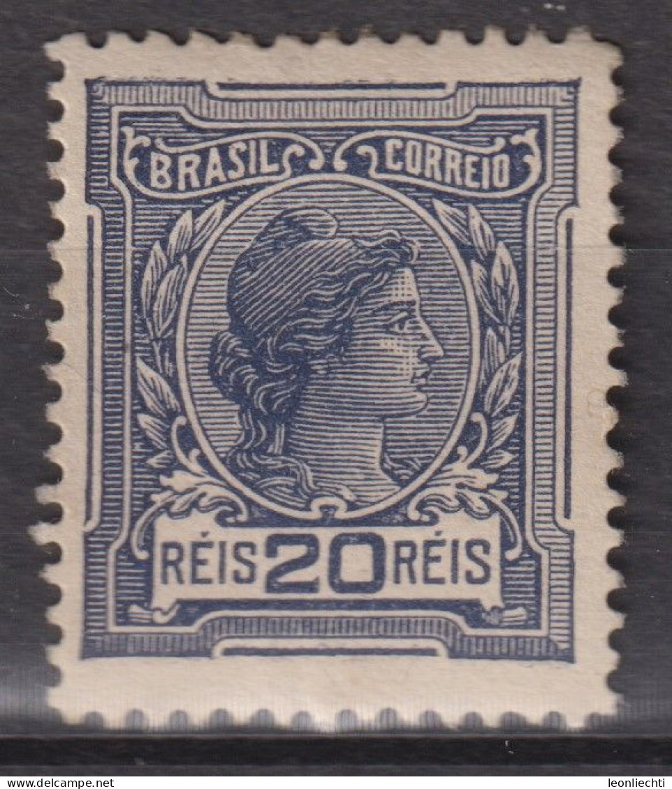 1918 Brasilien, Mi:BR 193, Sn:BR 201, Yt:BR 152(A), Allegory Of The Republic And Instructions - Gebruikt