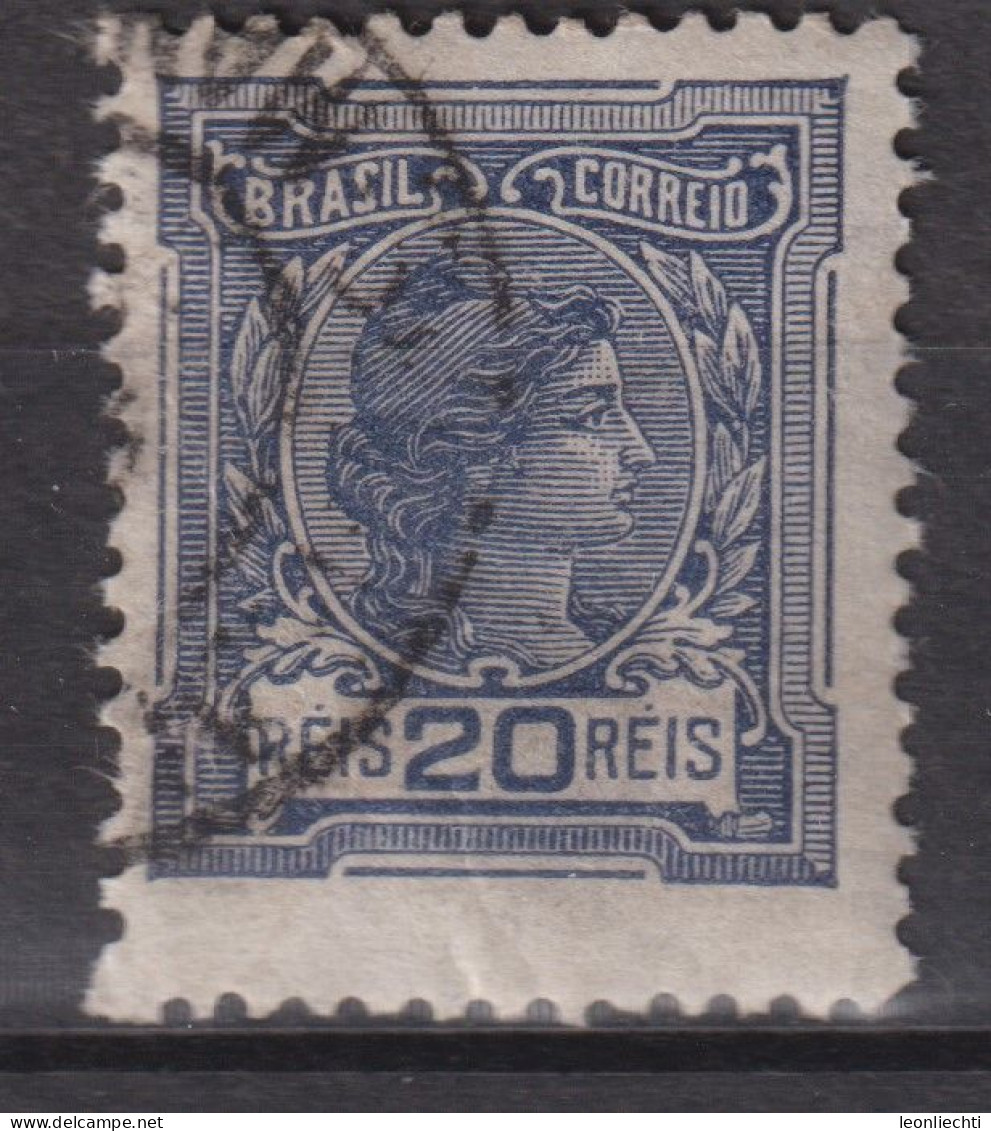 1918 Brasilien, Mi:BR 193, Sn:BR 201, Yt:BR 152(A), Allegory Of The Republic And Instructions - Gebruikt