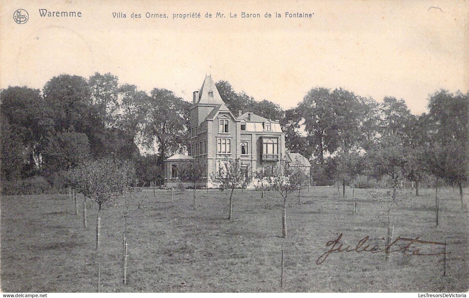 BELGIQUE - WAREMME - Villa De Lafontaine - Carte Postale Ancienne - Borgworm