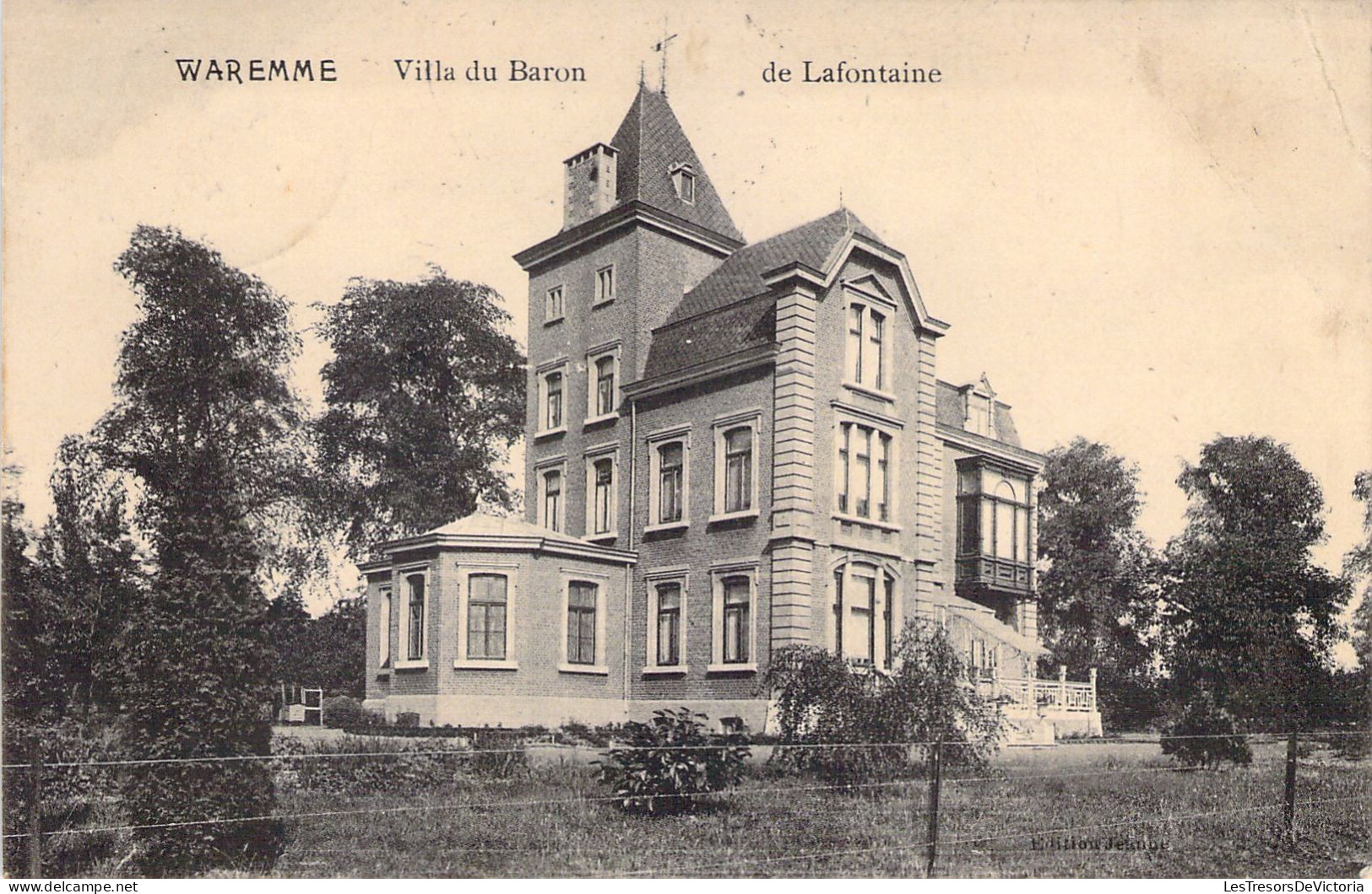 BELGIQUE - WAREMME - Villa De Lafontaine - Carte Postale Ancienne - Waremme