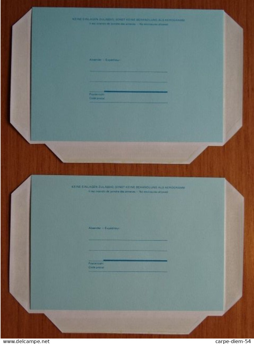 United Nations - Vereinte Nationen - 2 Aerogrammes Dont 1 Neuf & 1 Avec Cachet Premier Jour - 1987 - Cartas & Documentos