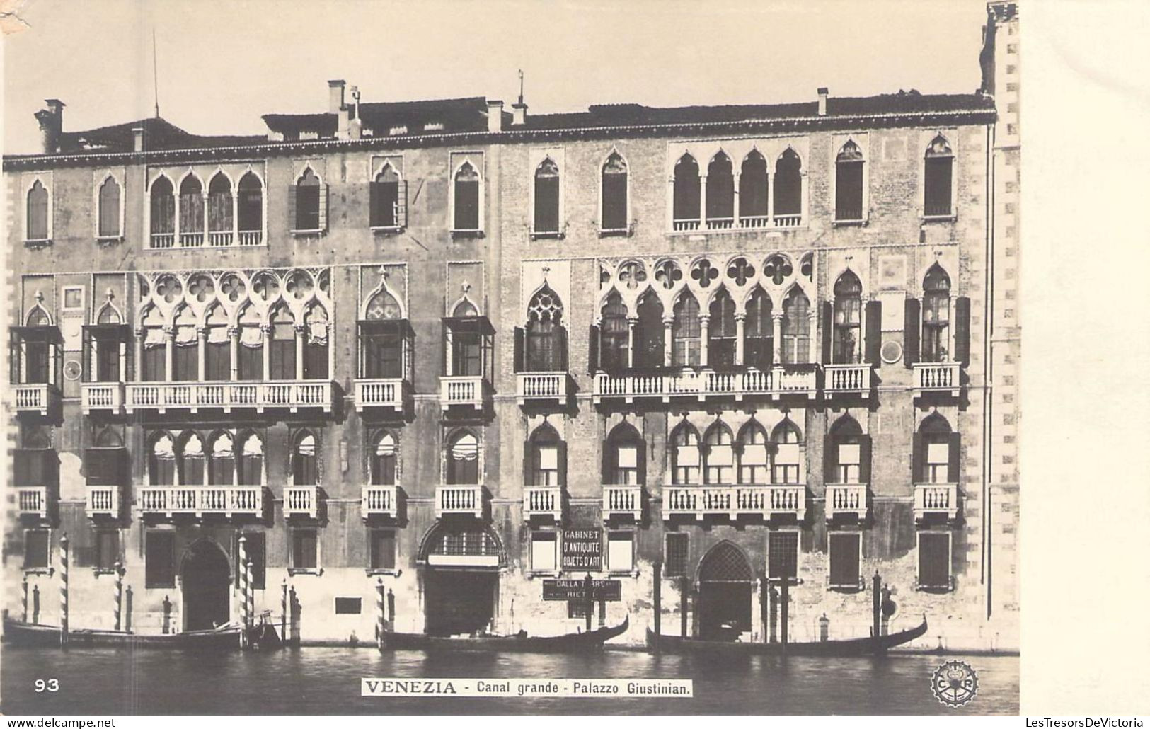 ITALIE - VENEZIA - Canal Grande Palazzo Giustinian - Carte Postale Ancienne - Venezia (Venice)