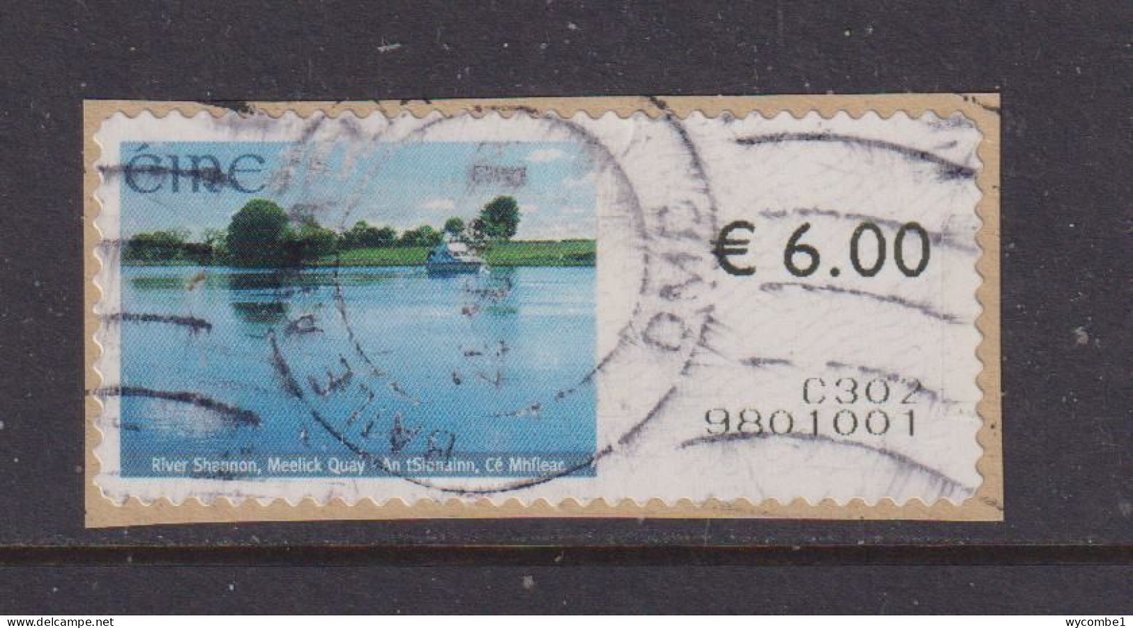 IRELAND  -  2008 River Shannon SOAR (Stamp On A Roll)  Used On Piece As Scan - Usados