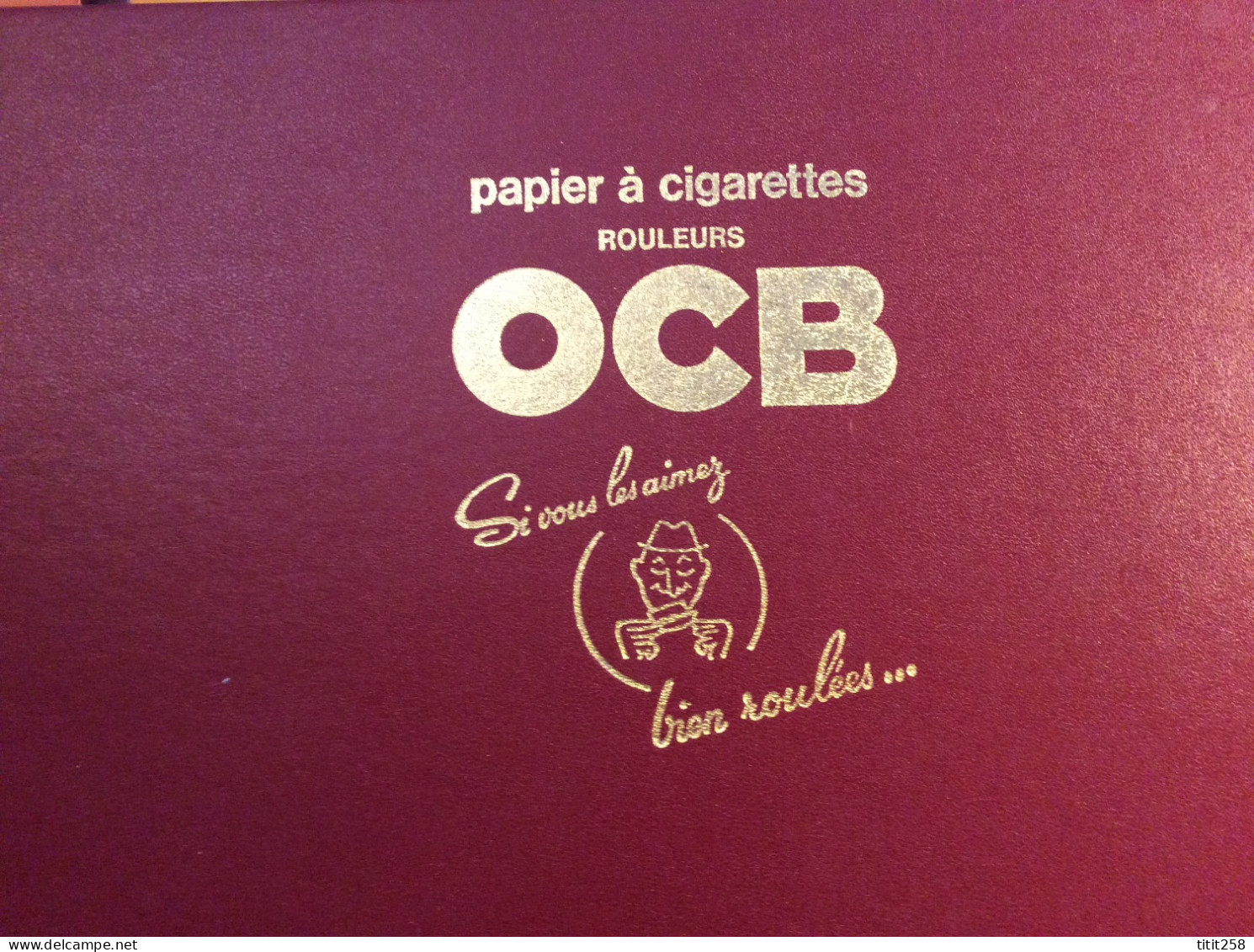 Rare Ancien Album Classeur Publicitaire De Buraliste Rangement Timbres Fiscaux Et Autres .  Papiers A Cigarettes OCB - Alben Für Komplette Bögen