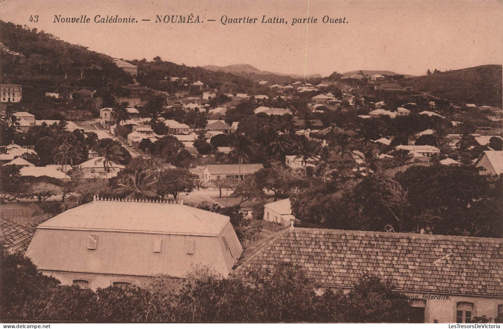 Nouvelle Calédonie - Noumea - Quartier Latin Partie Ouest - Carte Postale Ancienne - Neukaledonien