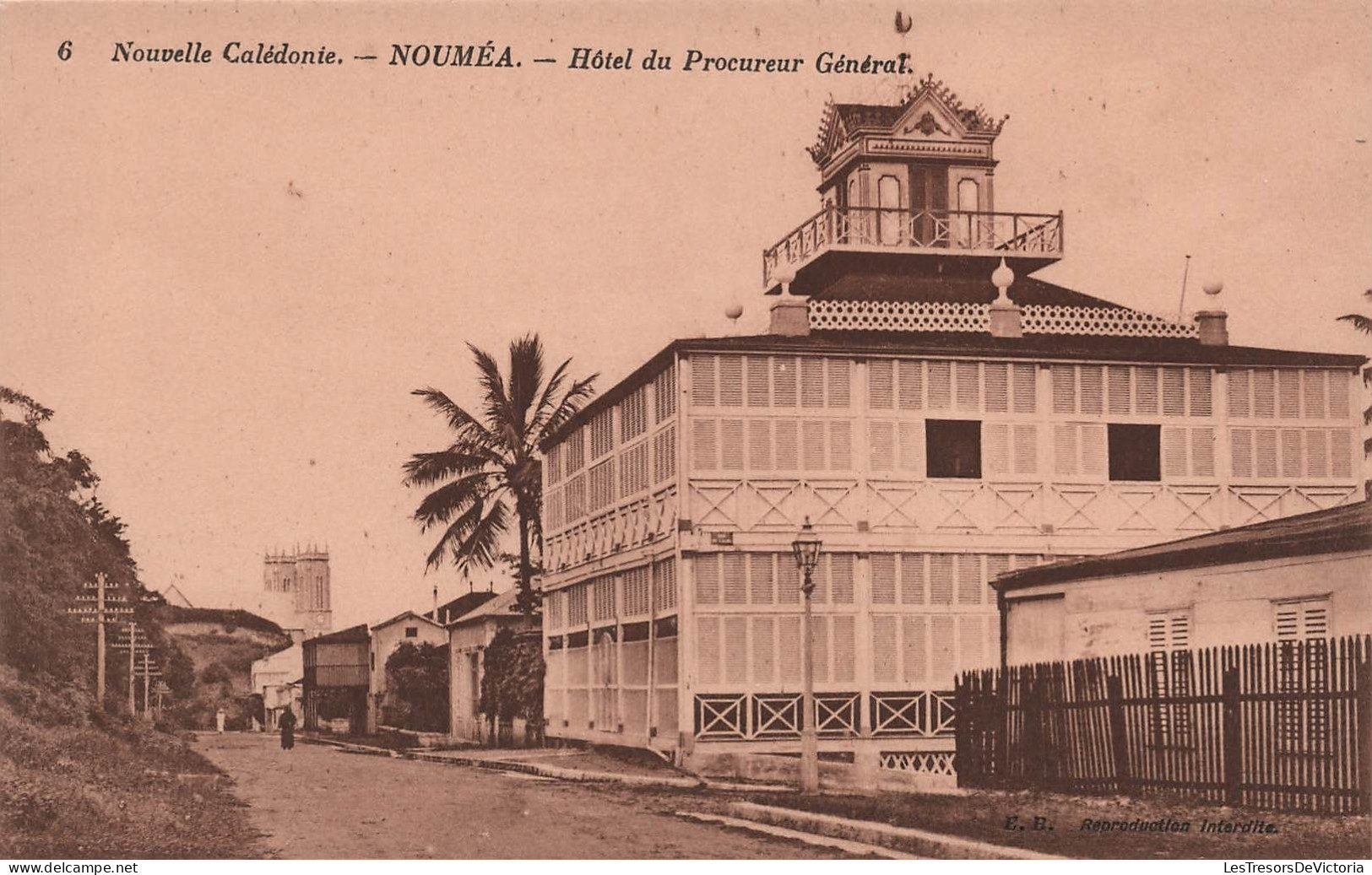 Nouvelle Calédonie - Noumea - Hotel Du Procureur General -  Carte Postale Ancienne - Nuova Caledonia
