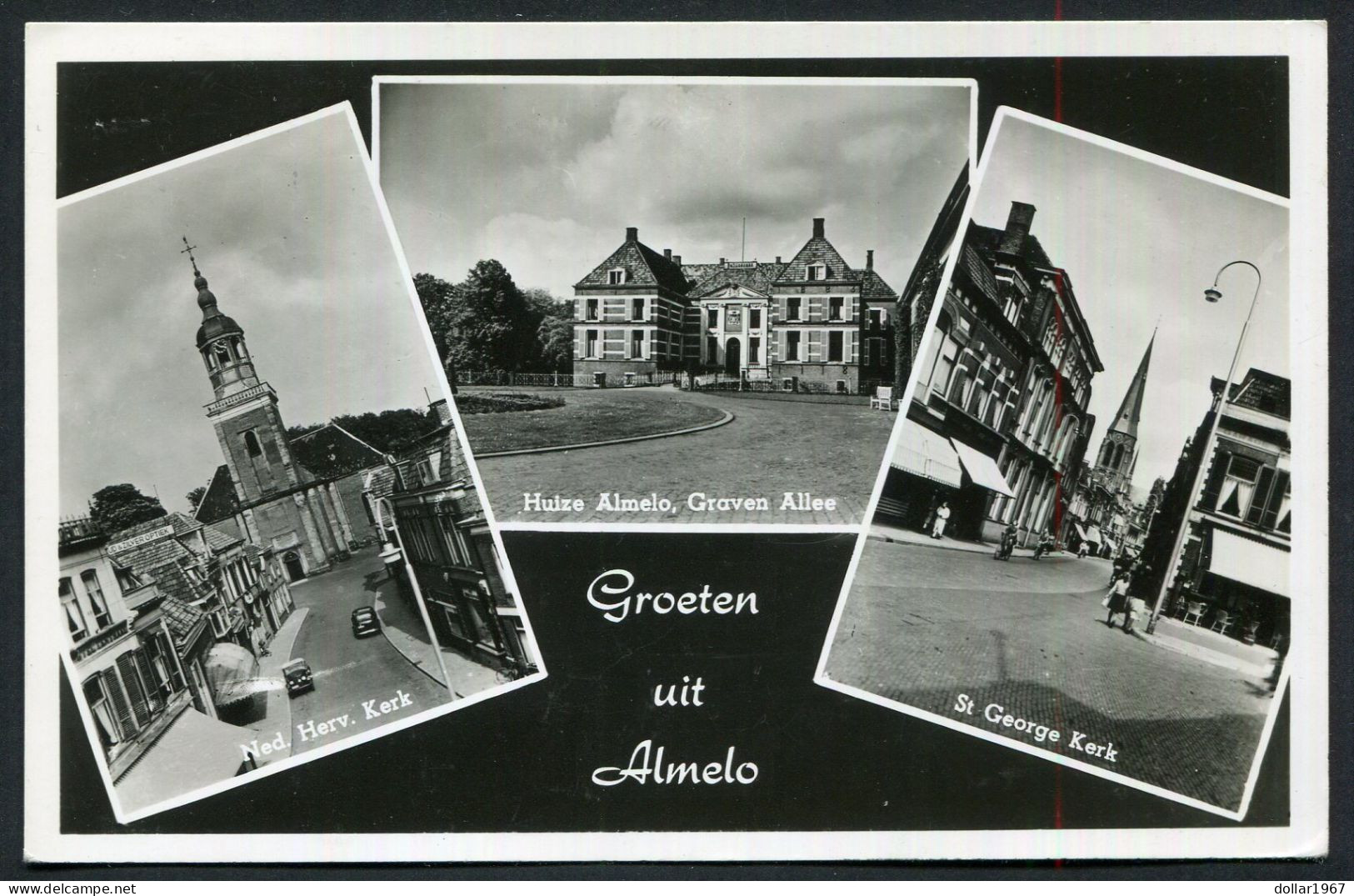 Groeten Uit Almelo -   Used + 1950  - 2 Scans For Condition.(Originalscan !!) - Almelo