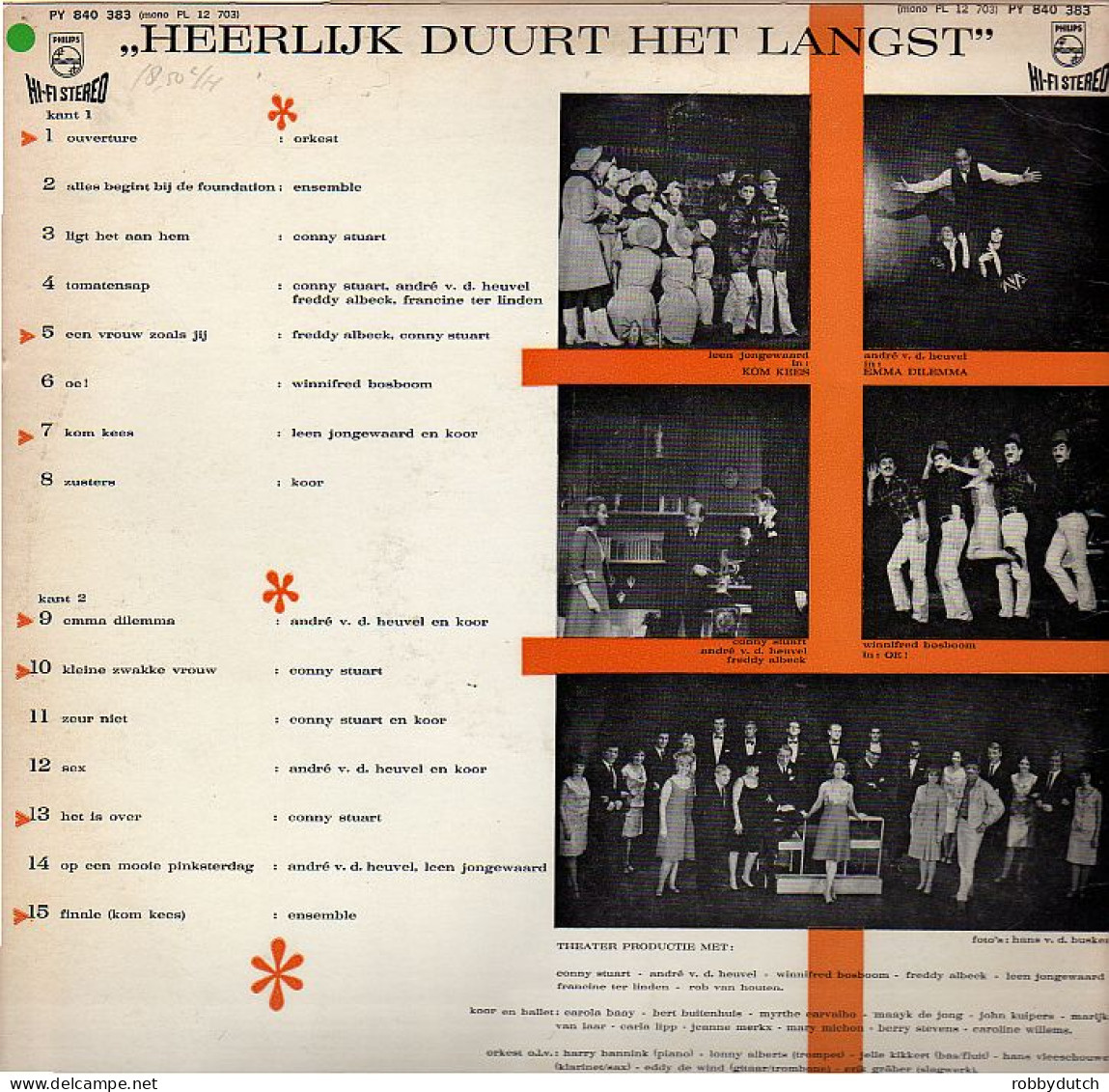 * LP *  HEERLIJK DUURT HET LANGST (Annie M.G. Schmidt En Harry Bannink) (Holland 1966) - Musicales