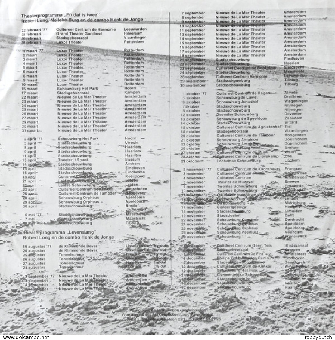 * LP *  ROBERT LONG - LEVENSLANG (Holland 1977 EX-) - Andere - Nederlandstalig