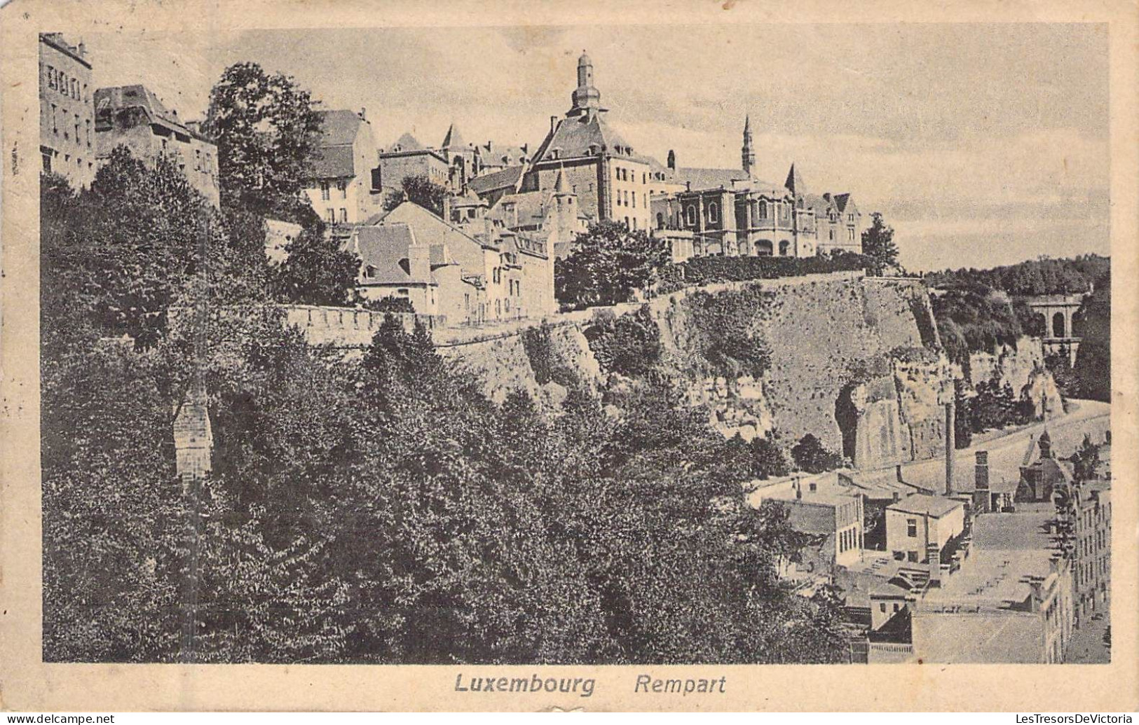 LUXEMBOURG - Rempart - Edit Capus & Fieldier - Carte Postale Ancienne - Luxemburg - Stadt