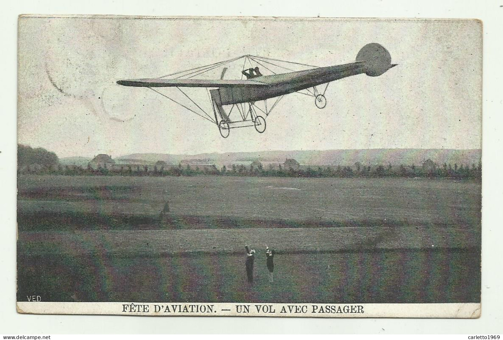 FETE D'AVIATION - UN VOL AVEC PASSAGER  - INVIATA DA OSTENDE  VIAGGIATA FP - Andere & Zonder Classificatie