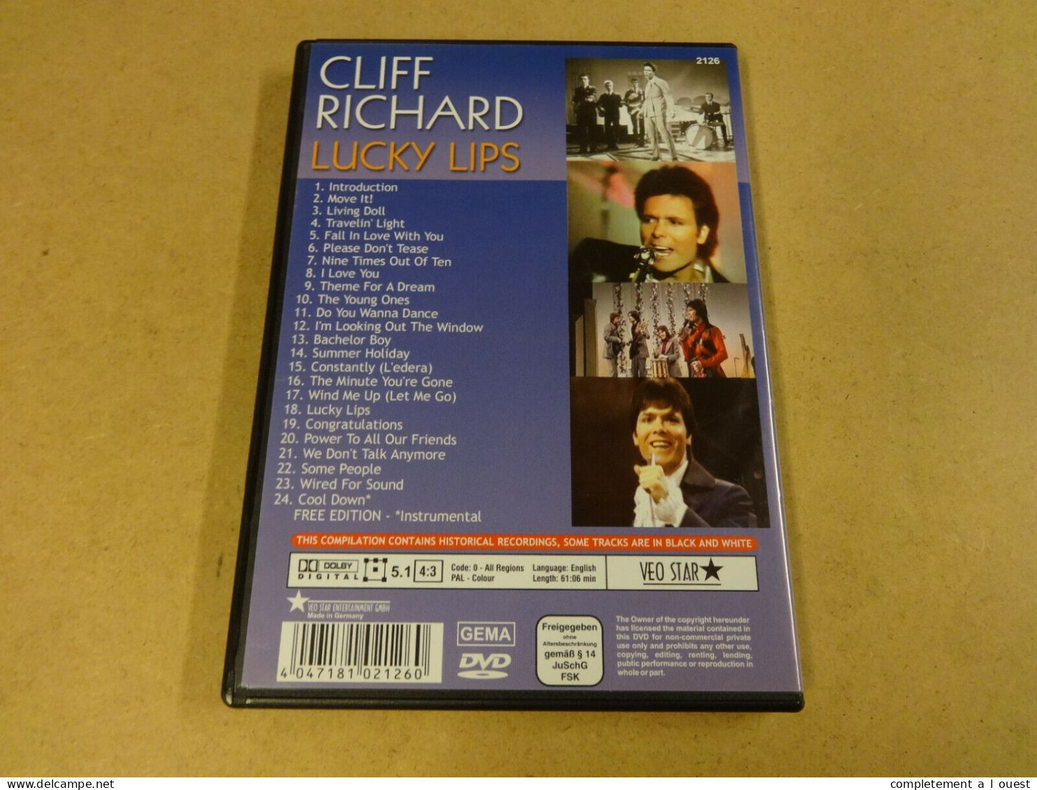 Cliff Richard Lucky Lips DVD The Shadows Live Hank Marvin Et And Les - DVD Musicales