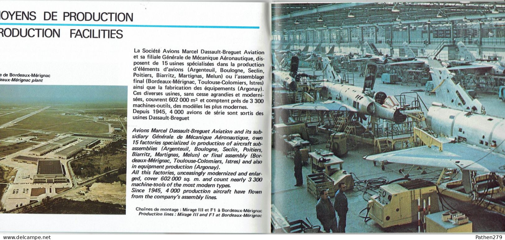 Documentation De La Société Et Des Avions Marcel Dassault-Bréguet Aviation 1977 - Aviazione