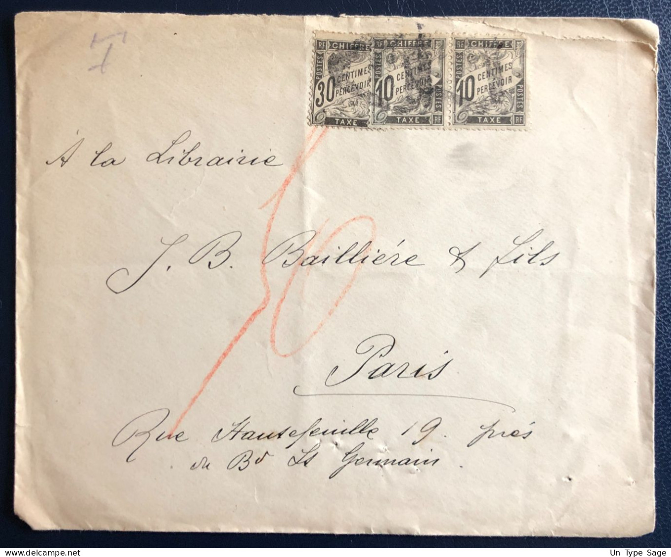 France Taxe N°15 (x2) Et N°18 Sur Enveloppe D'Autriche Pour Paris - (B3412) - 1859-1959 Lettres & Documents