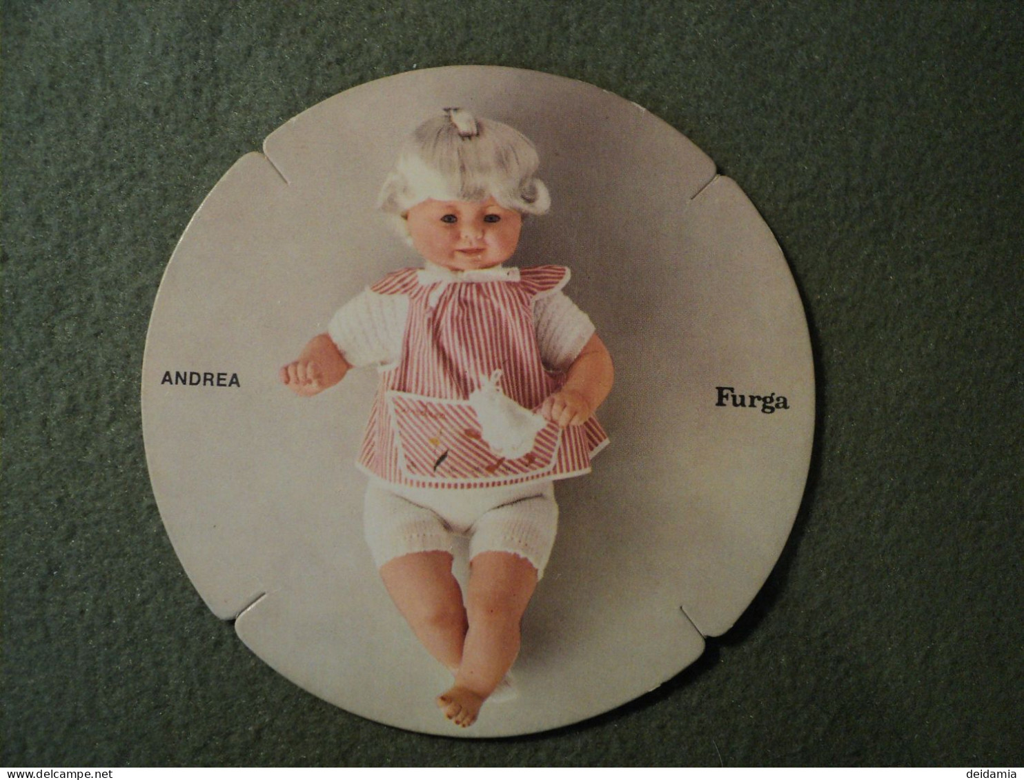 CARTON PUBLICITAIRE DOLLY DO POUPEES FURGA. MODELE ANDREA. ANNEES 1960 / 1970 - Poupées