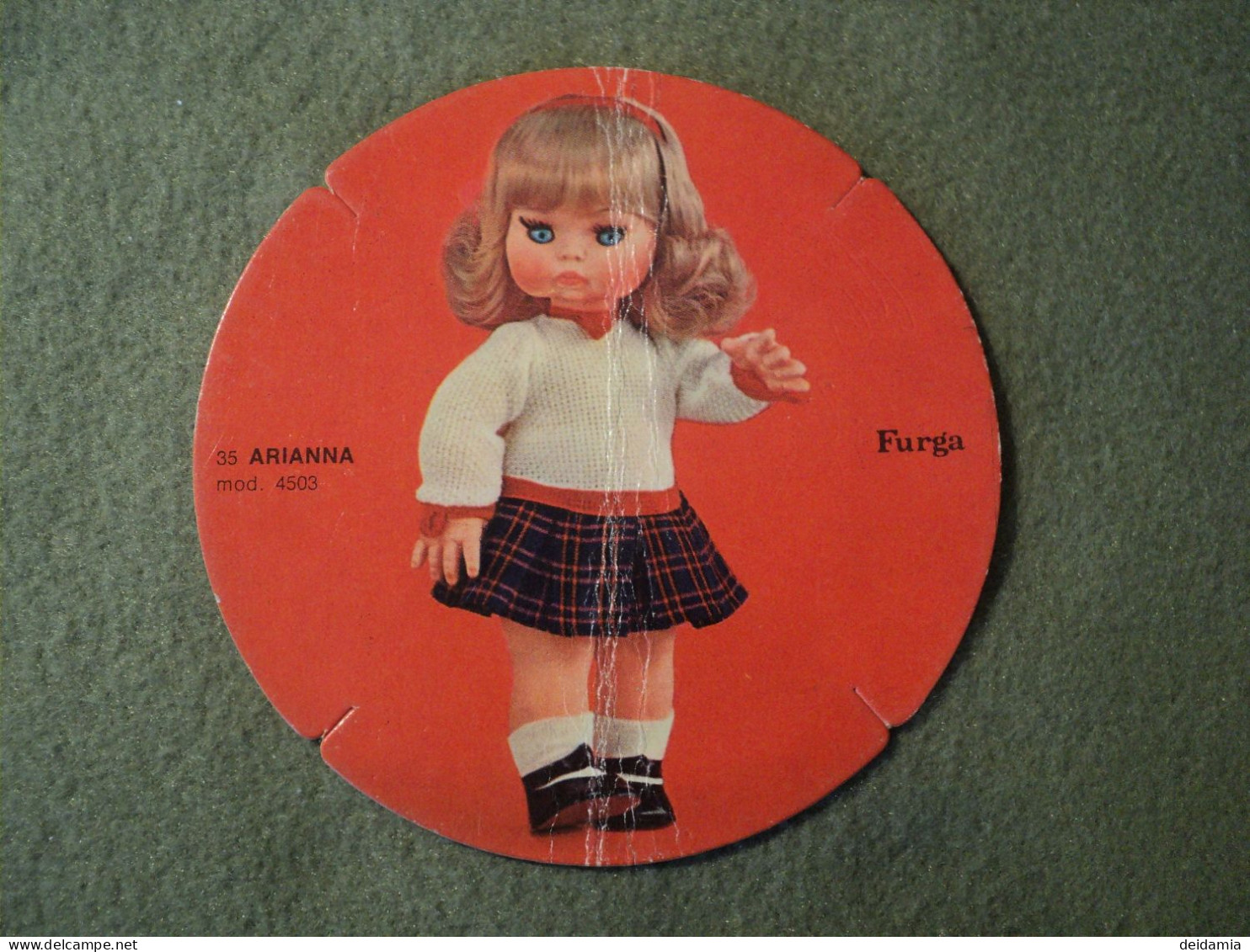 CARTON PUBLICITAIRE DOLLY DO POUPEES FURGA. MODELE ARIANNA. ANNEES 1960 / 1970 N° 35 MODELE N° 4503. - Puppen