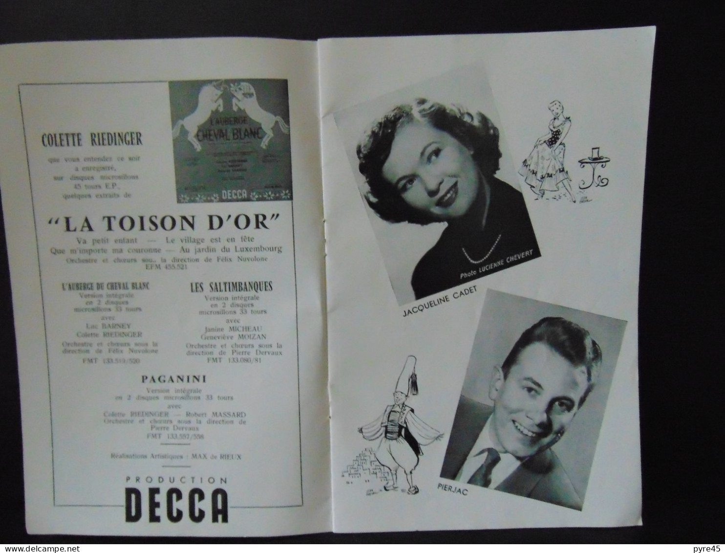 Programme Théâtre Du Chatelet " La Toison D'or " - Programmes