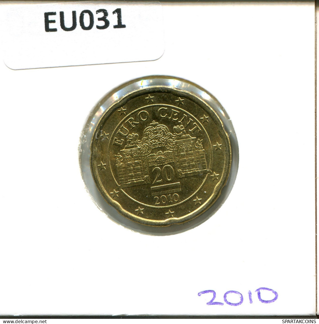 20 EURO CENTS 2010 AUSTRIA Moneda #EU031.E - Autriche