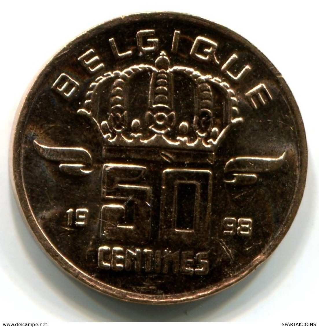 50 CENTIMES 1998 FRENCH Text BÉLGICA BELGIUM Moneda UNC #W11428.E - 50 Cents