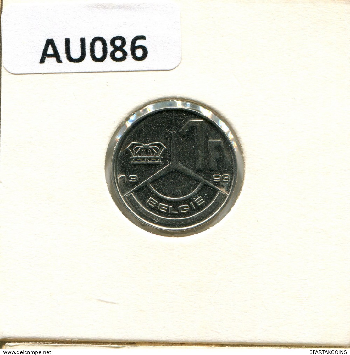 1 FRANC 1993 DUTCH Text BÉLGICA BELGIUM Moneda #AU086.E - 1 Franc