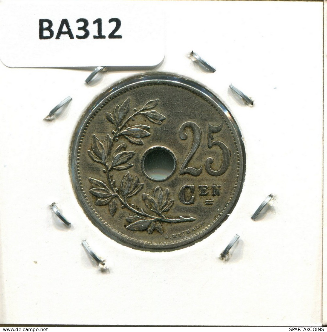 25 CENTIMES 1927 DUTCH Text BÉLGICA BELGIUM Moneda #BA312.E - 25 Centimes