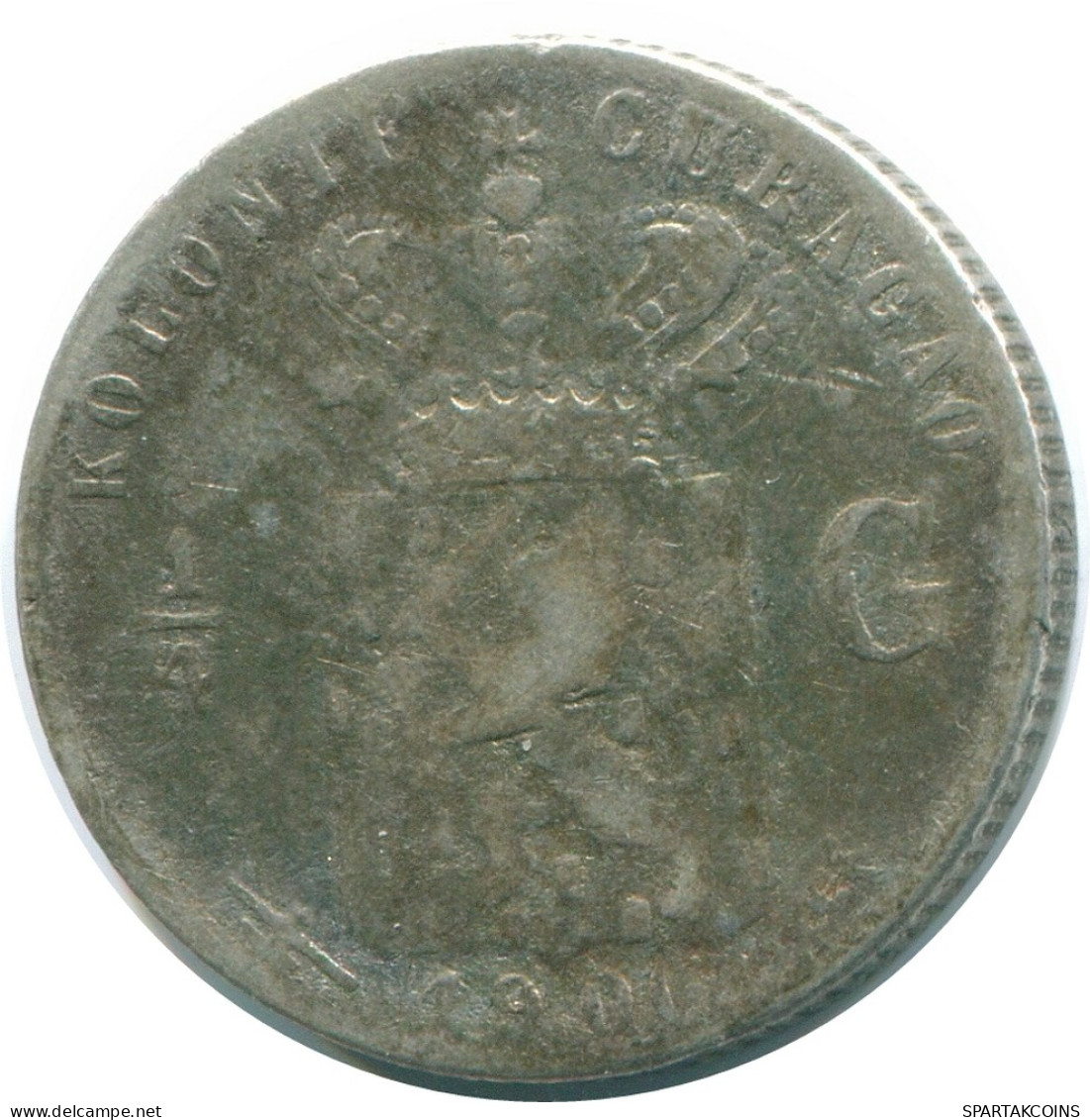 1/4 GULDEN 1900 CURACAO NEERLANDÉS NETHERLANDS PLATA Colonial #NL10528.4.E - Curaçao