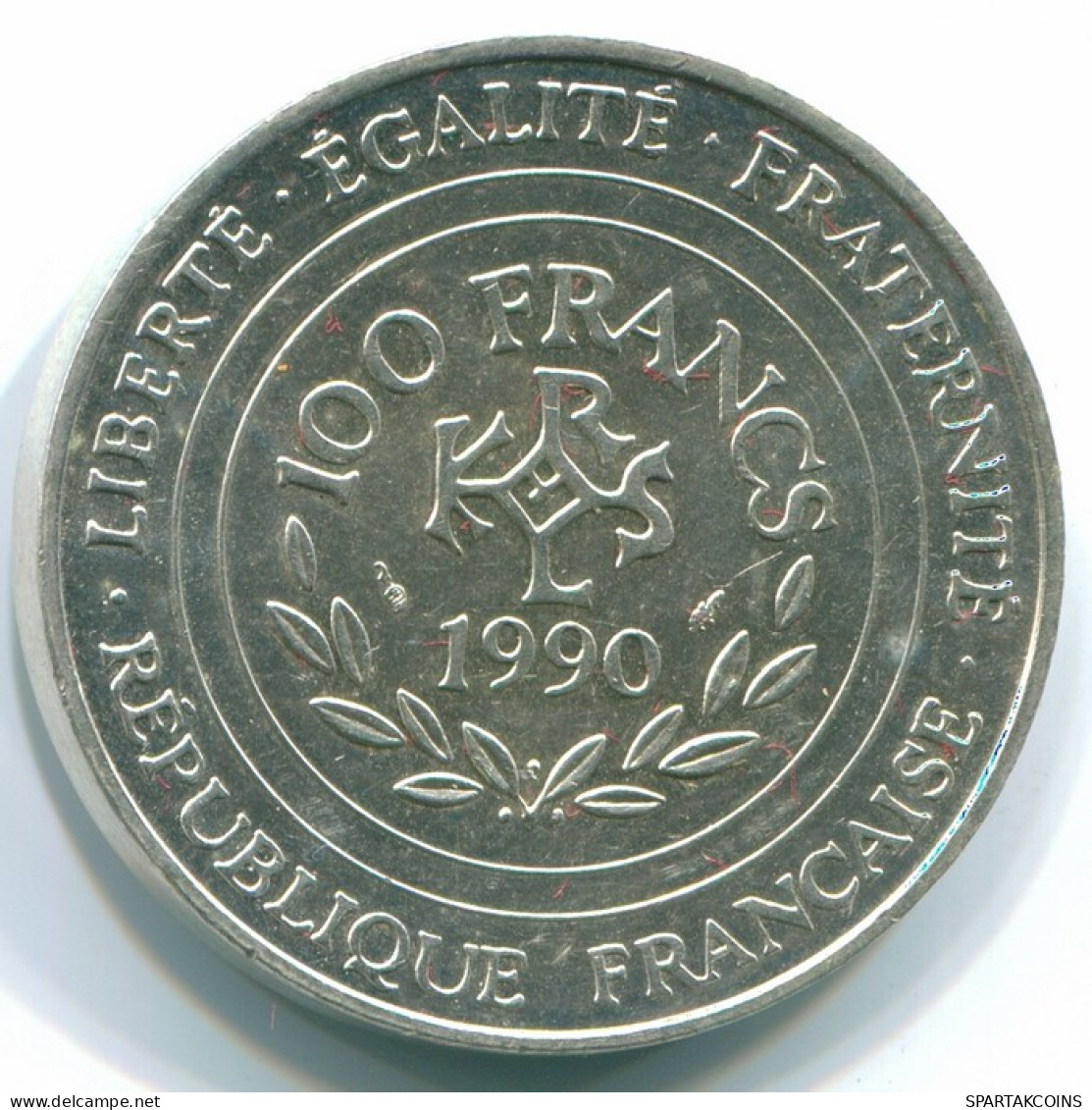 100 FRANCS 1990 FRANCIA FRANCE Moneda PLATA UNC #FR1040.35.E - 100 Francs