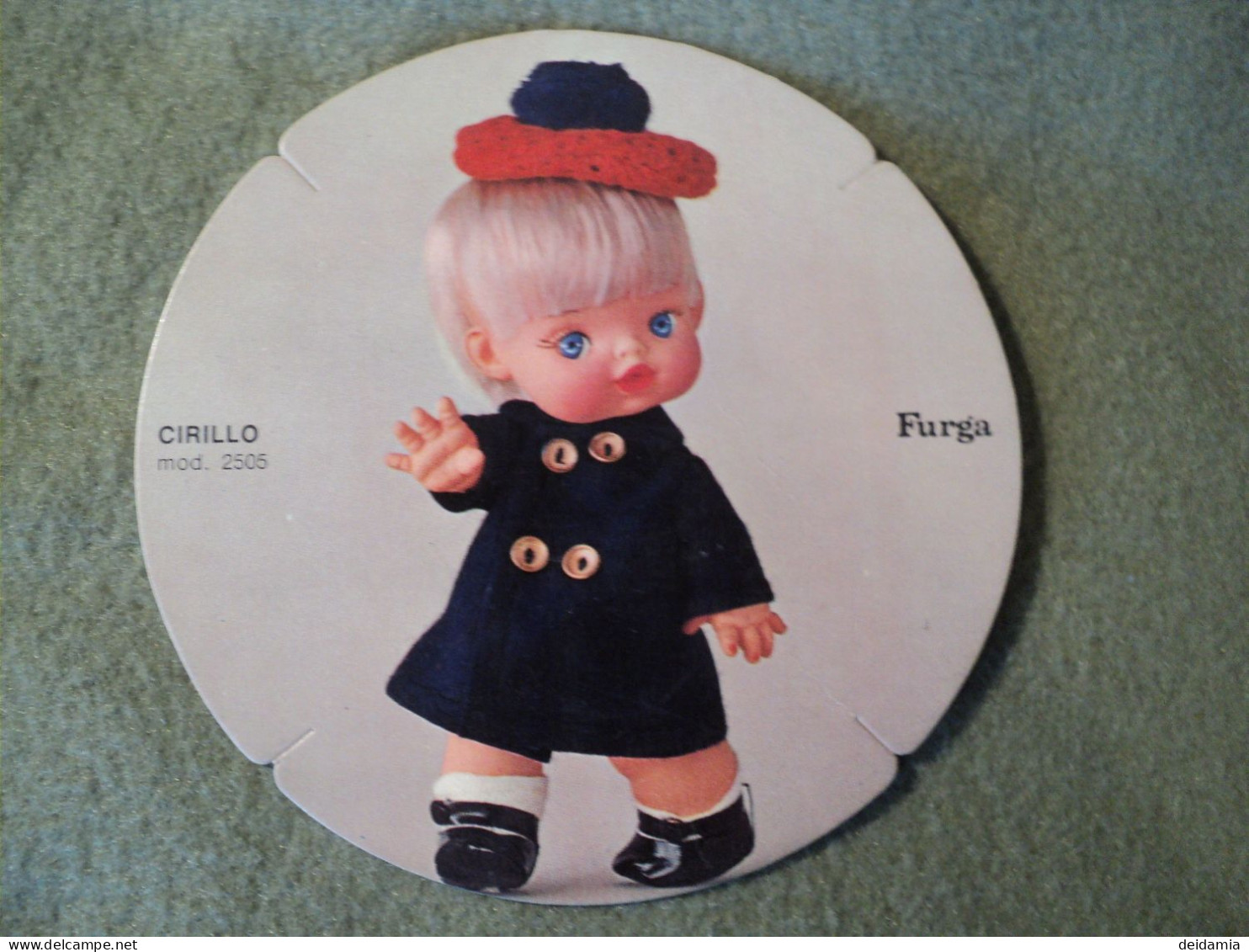 CARTON PUBLICITAIRE DOLLY DO POUPEES FURGA. MODELE CIRILLO. ANNEES 1960 / 1970 MODELE N° 2505. - Poupées