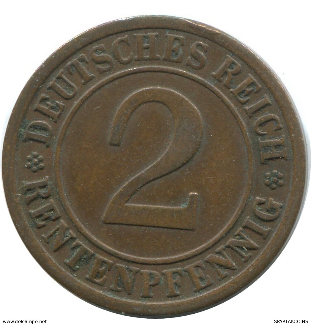 2 RENTENPFENNIG 1923 F ALEMANIA Moneda GERMANY #AE289.E - 2 Rentenpfennig & 2 Reichspfennig
