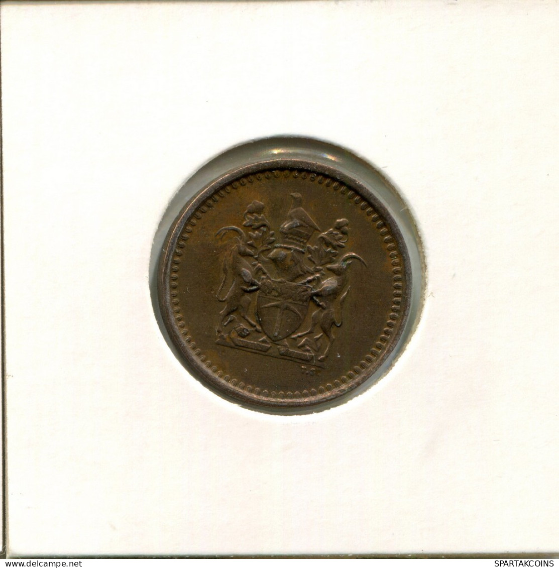 1 CENT 1976 RODESIA RHODESIA ZIMBABWE Moneda #AP609.2.E - Zimbabwe