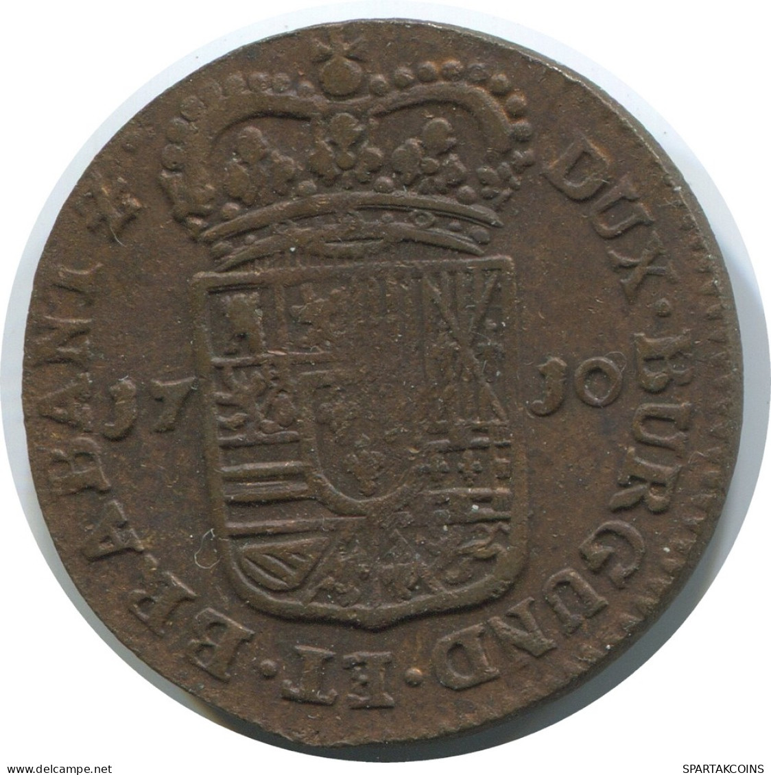 1 LIARD 1710 SPANISH NEERLANDÉS NETHERLANDS Namur PHILIP V Moneda #AE733.16.E - …-1795 : Oude Periode