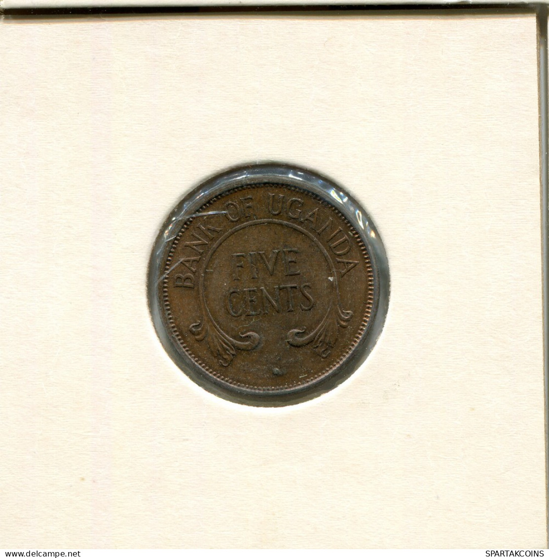 5 CENTS 1966 UGANDA Moneda #AR478.E - Oeganda