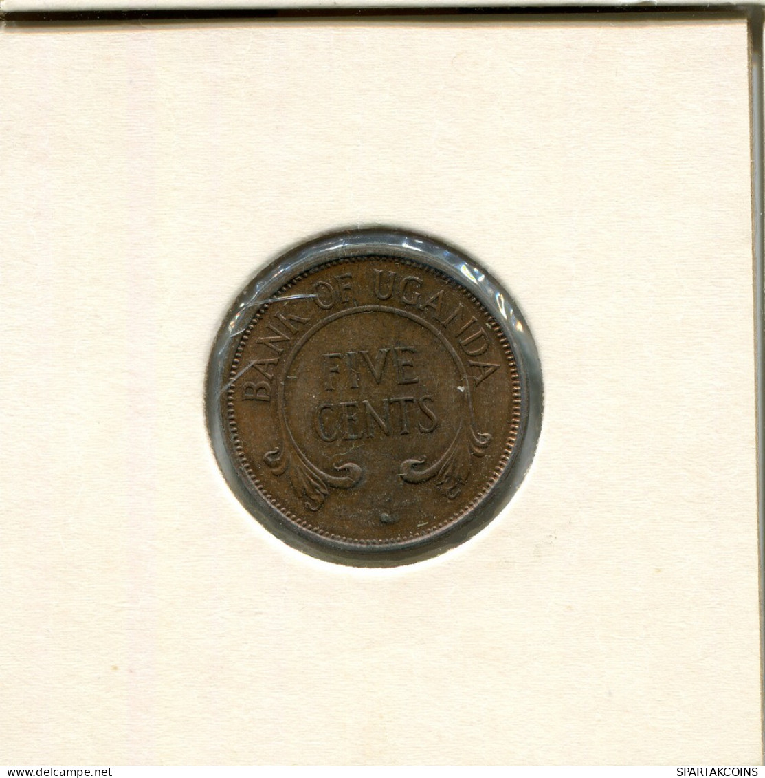 5 CENTS 1966 UGANDA Moneda #AR478.E - Uganda